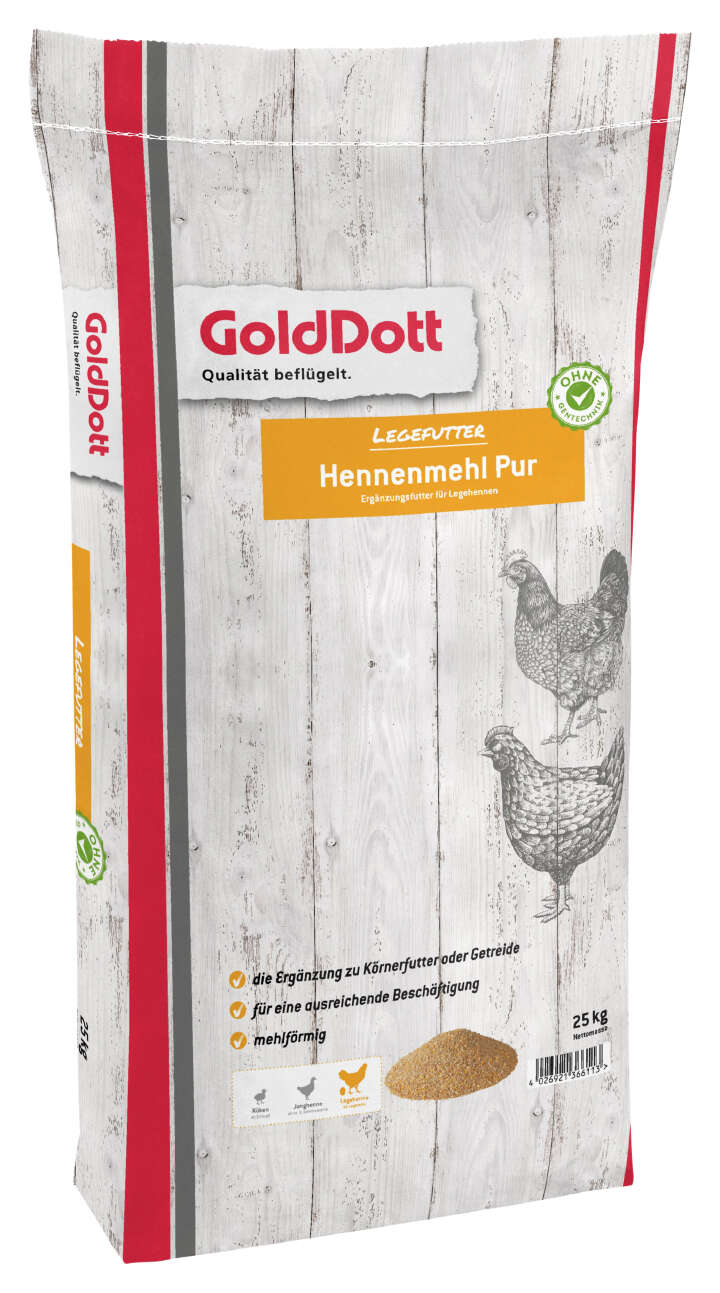 Golddott Hennenmehl Pur
